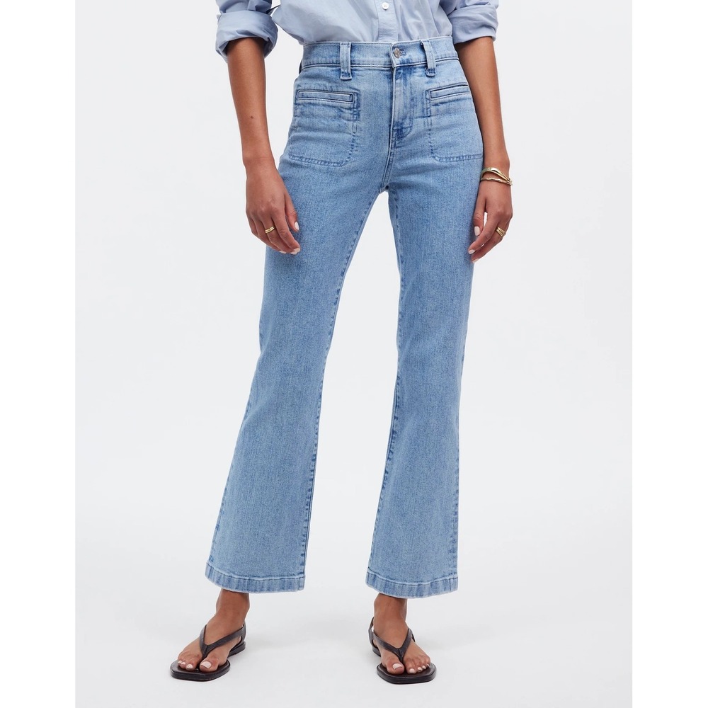Madewell Light Blue High-Rise Flare Jeans